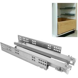 Amig Lot de 2 glissières coulissantes mod.41 en acier zingué pour meuble, commode ou armoire Extraction totale avec fermeture automatique Résistance de charge : 25 kg/paire Dimensions : 350 mm - Publicité Amig Lot de 2 glissières coulissantes mod.41 en acier zingué pour meuble, commode ou armoire Extraction totale avec fermeture automatique Résistance de charge : 25 kg/paire Dimensions : 350 mm - Publicité