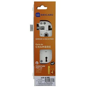 Bricard 2688 Serrure pour porte de chambre- d'intérieur- norme NF- sens droit- Blanc - Publicité Bricard 2688 Serrure pour porte de chambre- d'intérieur- norme NF- sens droit- Blanc - Publicité