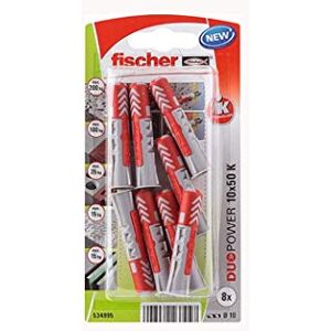 fischer Chevilles bi-matière Duopower Diamètre foret/Quantité: Ø10mm / Blister de 8 - Publicité fischer Chevilles bi-matière Duopower Diamètre foret/Quantité: Ø10mm / Blister de 8 - Publicité