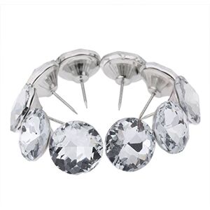 Mgoodoo Clous de tapissier en cristal de diamant pour canapé, tête de lit, boutons à coudre, pour décoration murale, 30#, Lot de 10 - Publicité Mgoodoo Clous de tapissier en cristal de diamant pour canapé, tête de lit, boutons à coudre, pour décoration murale, 30#, Lot de 10 - Publicité