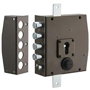 THIRARD Boitier de Serrure en Applique à Double Entrée pour Porte d'Entrée 154 x 140 mm 3 Points Gauche Coffre et Gâche Acier Verrouillage à Trois Points Noir - Publicité THIRARD Boitier de Serrure en Applique à Double Entrée pour Porte d'Entrée 154 x 140 mm 3 Points Gauche Coffre et Gâche Acier Verrouillage à Trois Points Noir - Publicité