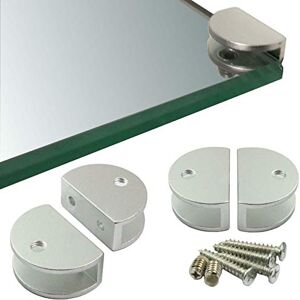 Euro Tische Lot de 12 Supports pour étagère en Verre 21 x 16 mm - Publicité Euro Tische Lot de 12 Supports pour étagère en Verre 21 x 16 mm - Publicité