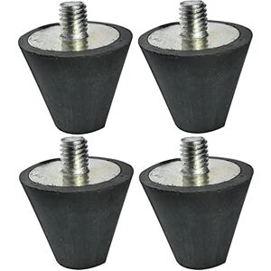 AERZETIX Lot de 4 Pieds Patins Ronds Anti-Vibrations en Caoutchouc et Acier Filetage M5 Ø20mm Dureté Shore 40±5 Charge 358N Noir et Argent - Publicité AERZETIX Lot de 4 Pieds Patins Ronds Anti-Vibrations en Caoutchouc et Acier Filetage M5 Ø20mm Dureté Shore 40±5 Charge 358N Noir et Argent - Publicité