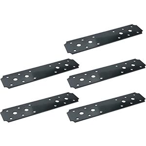 AERZETIX C50437 Lot de 5 Plaque patte d'assemblage perforée coins concaves Support raccord décoratif traditionnel 180x40х2mm en acier - Publicité AERZETIX C50437 Lot de 5 Plaque patte d'assemblage perforée coins concaves Support raccord décoratif traditionnel 180x40х2mm en acier - Publicité