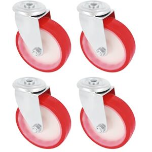 Amig Pack de 4 roulettes Pivotantes avec Trou Ø 100 mm Poids Maximum 120 kg pour Déplacer des Meubles Lourds Roulements à Rouleaux Noyau en Nylon Couleur Blanc Polyuréthane Rouge - Publicité Amig Pack de 4 roulettes Pivotantes avec Trou Ø 100 mm Poids Maximum 120 kg pour Déplacer des Meubles Lourds Roulements à Rouleaux Noyau en Nylon Couleur Blanc Polyuréthane Rouge - Publicité