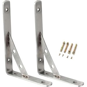 Ihomepark Supports Équerre d’étagère pour Charge Lourde 300 * 150m Heavy Duty Support d'étagère en Angle de 90 Degrés Support d'angle Mural Brace Attelle d'étagère Métal (2 Pièces) - Publicité Ihomepark Supports Équerre d’étagère pour Charge Lourde 300 * 150m Heavy Duty Support d'étagère en Angle de 90 Degrés Support d'angle Mural Brace Attelle d'étagère Métal (2 Pièces) - Publicité