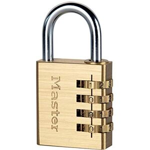 Master Lock 604EURD Cadenas à combinaison aluminium finition laiton 40 mm Anse 26 mm Or - Publicité Master Lock 604EURD Cadenas à combinaison aluminium finition laiton 40 mm Anse 26 mm Or - Publicité