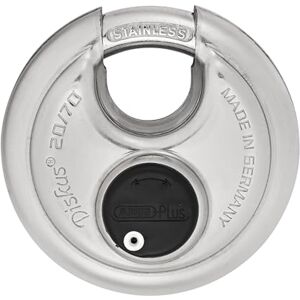 ABUS Cadenas Diskus 20/70 résistant aux intempéries pour le jardin avec technologie de soudage Diskus pour une meilleure protection contre l'effraction Niveau de sécurité 9 Argenté - Publicité ABUS Cadenas Diskus 20/70 résistant aux intempéries pour le jardin avec technologie de soudage Diskus pour une meilleure protection contre l'effraction Niveau de sécurité 9 Argenté - Publicité