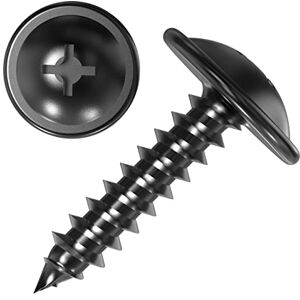 AUPROTEC Vis à tôle cruciforme à tête plate avec rondelle en acier galvanisé noir 100 4,2 x 19 mm - Publicité AUPROTEC Vis à tôle cruciforme à tête plate avec rondelle en acier galvanisé noir 100 4,2 x 19 mm - Publicité