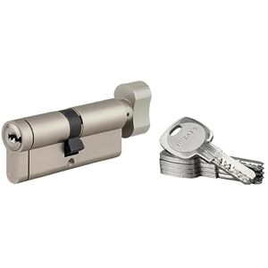 THIRARD Cylindre de Serrure à Bouton 40BTx40mm TRANSIT 1 Système de Sécurité Finition Nickel Usage Porte d'Entrée Fabriqué en France Livré avec 4 Clés Plates Réversibles Garanti 10 Ans - Publicité THIRARD Cylindre de Serrure à Bouton 40BTx40mm TRANSIT 1 Système de Sécurité Finition Nickel Usage Porte d'Entrée Fabriqué en France Livré avec 4 Clés Plates Réversibles Garanti 10 Ans - Publicité