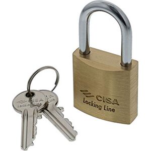 Cisa Cadenas Anse Longue Locking Line, laiton, or, 21011300 - Publicité Cisa Cadenas Anse Longue Locking Line, laiton, or, 21011300 - Publicité