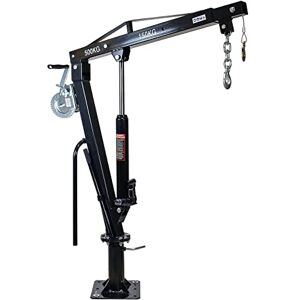 WilTec Grue de levage pour Pick up ou Remorque – Charge max. 500 kg – Hauteur max. 1810 mm – Tête pivotante 360°, Treuil, Manivelle et Socle massif – Chèvre monte charge chargement et déchargement - Publicité WilTec Grue de levage pour Pick up ou Remorque – Charge max. 500 kg – Hauteur max. 1810 mm – Tête pivotante 360°, Treuil, Manivelle et Socle massif – Chèvre monte charge chargement et déchargement - Publicité