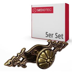 Gedotec Poignée de meuble en laiton antique brun Bouton de meuble en métal vintage BAAL Bouton d'armoire avec rosace en style campagnard Bouton rond Ø 25 mm - Publicité Gedotec Poignée de meuble en laiton antique brun Bouton de meuble en métal vintage BAAL Bouton d'armoire avec rosace en style campagnard Bouton rond Ø 25 mm - Publicité