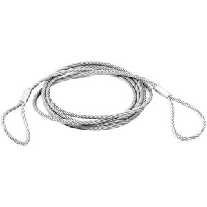 Alfa Logistik Cable Acier 20mm Diamètre 15m Circuit Cable Metallique avec Œillets Câble Acier 20mm avec Œillets Corde Cable à Élingue Cable D'acier avec 2x Œillets - Publicité Alfa Logistik Cable Acier 20mm Diamètre 15m Circuit Cable Metallique avec Œillets Câble Acier 20mm avec Œillets Corde Cable à Élingue Cable D'acier avec 2x Œillets - Publicité