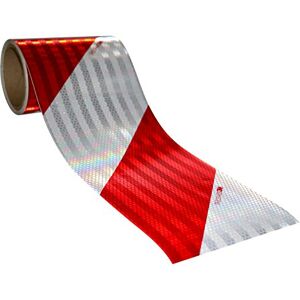 3M 82333K45 Bandes alternées Haute Intensité Prismatique, Gauche/Droite, 140 mm x 45.7 m, Rouge/Blanc (Pack de 2 Rouleaux) - Publicité 3M 82333K45 Bandes alternées Haute Intensité Prismatique, Gauche/Droite, 140 mm x 45.7 m, Rouge/Blanc (Pack de 2 Rouleaux) - Publicité