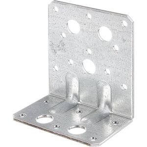 Alberts 859220 Équerre d'assemblage renforcée avec nervure galvanisée Sendzimir 50 x 90 x 80 mm kit de 50 - Publicité Alberts 859220 Équerre d'assemblage renforcée avec nervure galvanisée Sendzimir 50 x 90 x 80 mm kit de 50 - Publicité