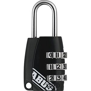 ABUS Cadenas à combinaison 155/20, boîtier en zinc moulé sous pression, code réglable individuellement, pour valises et casiers niveau de sécurité 3, noir - Publicité ABUS Cadenas à combinaison 155/20, boîtier en zinc moulé sous pression, code réglable individuellement, pour valises et casiers niveau de sécurité 3, noir - Publicité