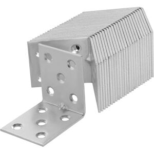 KOTARBAU® Lot de 25 Équerres renforcée avec Nervure 50 x 50 x 40 mm Équerre d'assemblage Acier Galvanisée Connecteurs pour Le Bois Équerre d'angle Support de Coin - Publicité KOTARBAU® Lot de 25 Équerres renforcée avec Nervure 50 x 50 x 40 mm Équerre d'assemblage Acier Galvanisée Connecteurs pour Le Bois Équerre d'angle Support de Coin - Publicité