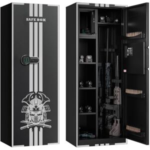 VEVOR Armoire à 4 Fusils, Coffre Fort pour Armes à Feu 2 Façons de Verrouillage Mot de Passe et Clés, pour Arms Longues Pistolets Munitions, Armoire Forte Numérique en Acier, Assemblage Requis - Publicité VEVOR Armoire à 4 Fusils, Coffre Fort pour Armes à Feu 2 Façons de Verrouillage Mot de Passe et Clés, pour Arms Longues Pistolets Munitions, Armoire Forte Numérique en Acier, Assemblage Requis - Publicité