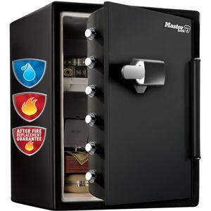 Master Lock Coffre Fort Anti Feu et Etanche à Code et Alarme, triple protection vol, incendie et inondation, Combinaison Electrique, 56.6L, 60.3 x 47.2 x 49.1 cm - Publicité Master Lock Coffre Fort Anti Feu et Etanche à Code et Alarme, triple protection vol, incendie et inondation, Combinaison Electrique, 56.6L, 60.3 x 47.2 x 49.1 cm - Publicité