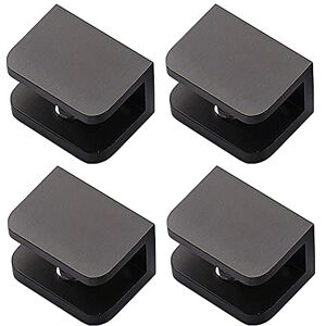 LukLoy Lot de 4 supports de fixation pour étagère en verre , sans perçage sur le verre, pour verre de 10 mm à 12 mm, noir - Publicité LukLoy Lot de 4 supports de fixation pour étagère en verre , sans perçage sur le verre, pour verre de 10 mm à 12 mm, noir - Publicité