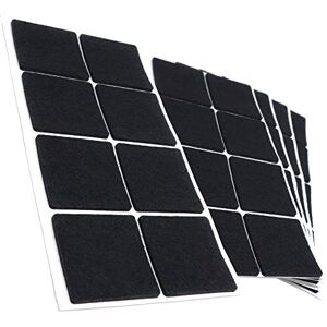 Adsamm ® / 40 x patins en feutre / noirs / 50x50 mm / carré / épaisseur 3,5 mm / patins glisseurs auto-adhésifs de qualité optimale - Publicité Adsamm ® / 40 x patins en feutre / noirs / 50x50 mm / carré / épaisseur 3,5 mm / patins glisseurs auto-adhésifs de qualité optimale - Publicité