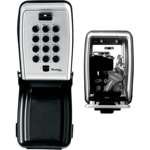 Master Lock Boite a clef avec boutons poussoirs, Fixation Murale, Extérieur, 11.7 x 7.9 x 5.2 cm - Publicité Master Lock Boite a clef avec boutons poussoirs, Fixation Murale, Extérieur, 11.7 x 7.9 x 5.2 cm - Publicité