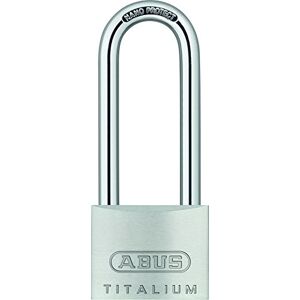 ABUS Cadenas 54TI/40HB63 TITALIUM – Léger en aluminium avec anse haute – Anse en acier trempé – Double verrouillage de l'anse – Niveau de sécurité 4 - Publicité ABUS Cadenas 54TI/40HB63 TITALIUM – Léger en aluminium avec anse haute – Anse en acier trempé – Double verrouillage de l'anse – Niveau de sécurité 4 - Publicité