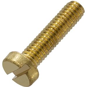 AERZETIX C60075 Lot de 10 Vis métaux à tête cylindrique M4x16 mm à empreinte S fendue boulon d'assemblage DIN 84 en laiton tournevis visseuse serrage - Publicité AERZETIX C60075 Lot de 10 Vis métaux à tête cylindrique M4x16 mm à empreinte S fendue boulon d'assemblage DIN 84 en laiton tournevis visseuse serrage - Publicité