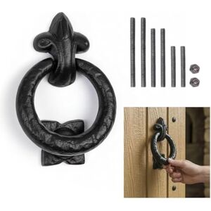 SaKeGa Heurtoir de porte en fer fait à la main – pour portes (heurtoir de porte en anneau) - Publicité SaKeGa Heurtoir de porte en fer fait à la main – pour portes (heurtoir de porte en anneau) - Publicité