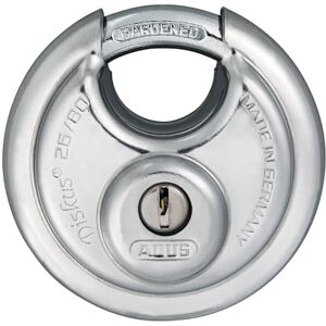 ABUS Cadenas Diskus 26/80 résistant aux intempéries avec cylindre anti-perçage et anti-arrachage niveau de sécurité 8 argenté - Publicité ABUS Cadenas Diskus 26/80 résistant aux intempéries avec cylindre anti-perçage et anti-arrachage niveau de sécurité 8 argenté - Publicité