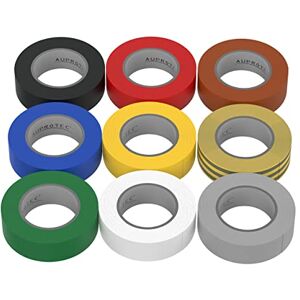 AUPROTEC 9 rouleaux VDE Ruban Isolant Électrique Bande Isolatrice PVC 15mm x 10 DIN EN 60454-3-1 set 9 couleurs - Publicité AUPROTEC 9 rouleaux VDE Ruban Isolant Électrique Bande Isolatrice PVC 15mm x 10 DIN EN 60454-3-1 set 9 couleurs - Publicité