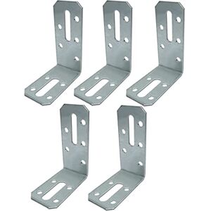 AERZETIX C58917 Lot de 5 Équerres d'assemblage réglables 70x55x30x2 mm à coins biseautés trous de montage 9+2 pour cloisons en plaques de plâtre plan de travail en acier zingué Z275 - Publicité AERZETIX C58917 Lot de 5 Équerres d'assemblage réglables 70x55x30x2 mm à coins biseautés trous de montage 9+2 pour cloisons en plaques de plâtre plan de travail en acier zingué Z275 - Publicité