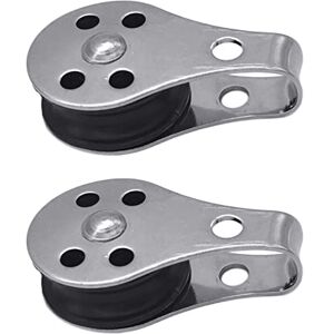 HVRFJXI Lot de 2 poulies en acier inoxydable à une seule roue Corde de levage - Publicité HVRFJXI Lot de 2 poulies en acier inoxydable à une seule roue Corde de levage - Publicité