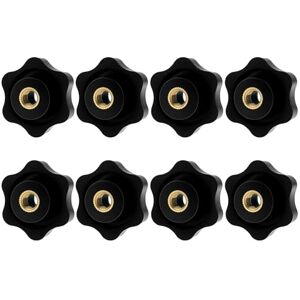 REBECCAHOWARD 8 Pièces M6 Ecrou Star Grip, Diamètre extérieur 32mm, Ecrous à filetage interne en laiton, Ecrous moletés, Pour meubles, machines, supports, étagères (Noir) - Publicité REBECCAHOWARD 8 Pièces M6 Ecrou Star Grip, Diamètre extérieur 32mm, Ecrous à filetage interne en laiton, Ecrous moletés, Pour meubles, machines, supports, étagères (Noir) - Publicité