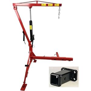 EQUIPEMENT EXPRESS SICOBA Grue de Levage Hydraulique Pick Up 0,5T avec Fixation Attelage + Adaptateur carré 2'' - Publicité EQUIPEMENT EXPRESS SICOBA Grue de Levage Hydraulique Pick Up 0,5T avec Fixation Attelage + Adaptateur carré 2'' - Publicité