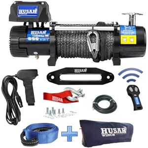 HUSAR winch Treuil électrique 13000 lbs 5897 kg 24V avec Corde Synthétique 28m x 10mm,Commande sans fil,Transmission Planétaire à 3 étages,Idéal Pour,Véhicules Tout-Terrain,Véhicules 4x4,OFF-ROAD - Publicité HUSAR winch Treuil électrique 13000 lbs 5897 kg 24V avec Corde Synthétique 28m x 10mm,Commande sans fil,Transmission Planétaire à 3 étages,Idéal Pour,Véhicules Tout-Terrain,Véhicules 4x4,OFF-ROAD - Publicité