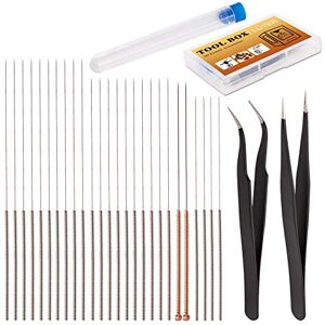 LUTER 28 Pièces Buse Nettoyage Aiguilles Kit Imprimante 3D Accessoires de Nettoyage Comprenant 26 Pièces 0,15mm, 0,25mm, 0,35mm, 0,4mm Aiguilles De Nettoyage 2 Pièces Pince à épiler - Publicité LUTER 28 Pièces Buse Nettoyage Aiguilles Kit Imprimante 3D Accessoires de Nettoyage Comprenant 26 Pièces 0,15mm, 0,25mm, 0,35mm, 0,4mm Aiguilles De Nettoyage 2 Pièces Pince à épiler - Publicité