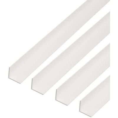 Alberts 499204 Lot de 4 profilés d'angle en plastique blanc 1000 x 50 x 50 mm - Publicité Alberts 499204 Lot de 4 profilés d'angle en plastique blanc 1000 x 50 x 50 mm - Publicité