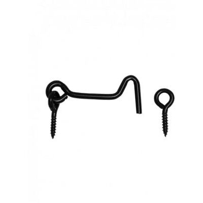 Gedotec Crochet Tempête avec Oeillet à Visser 60 mm 1 Pièce petit serrure crochet de porte Revêtement Noir Crochet fenêtre et cabine Verrouillage porte voyage pour campeurs caravanes - Publicité Gedotec Crochet Tempête avec Oeillet à Visser 60 mm 1 Pièce petit serrure crochet de porte Revêtement Noir Crochet fenêtre et cabine Verrouillage porte voyage pour campeurs caravanes - Publicité