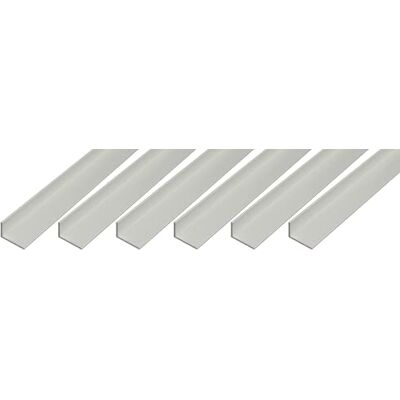 Alberts GAH- 498245 473723 Lot de 6 profilés d'angle en aluminium anodisé Argenté 1000 x 20 x 10 mm - Publicité Alberts GAH- 498245 473723 Lot de 6 profilés d'angle en aluminium anodisé Argenté 1000 x 20 x 10 mm - Publicité