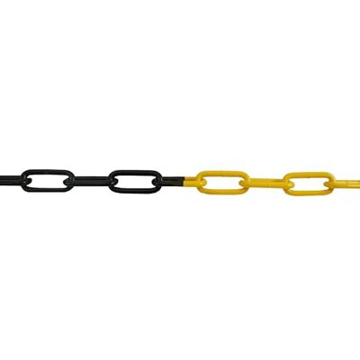 Viso Chaine de signalisationalisation acier Diamètre 6 mm x 15 m noir/jaune - Publicité Viso Chaine de signalisationalisation acier Diamètre 6 mm x 15 m noir/jaune - Publicité