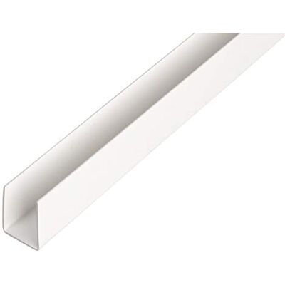 Alberts GAH- 498931 484514 Lot de 12 profilés en U en plastique Blanc 1000 x 12 x 10 mm - Publicité Alberts GAH- 498931 484514 Lot de 12 profilés en U en plastique Blanc 1000 x 12 x 10 mm - Publicité
