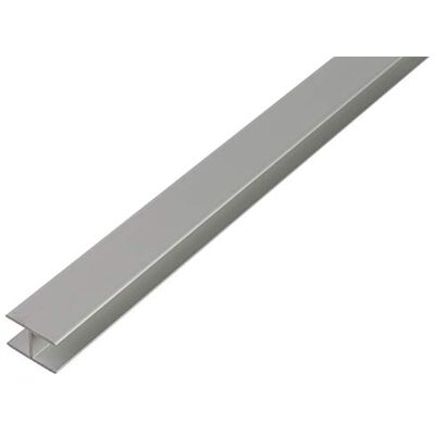 Alberts 030647 Profilé en H à autoserrage aluminium, anodisé, couleur argent 1000 x 15,9 x 24 mm - Publicité Alberts 030647 Profilé en H à autoserrage aluminium, anodisé, couleur argent 1000 x 15,9 x 24 mm - Publicité