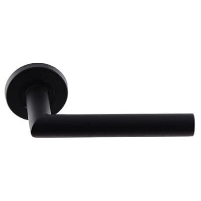 KLOSE BESSER Paire de Poignées de Porte Inox " ElsaN Noir Black Matt " Angle Vif Sans rosaces de fonction - Publicité KLOSE BESSER Paire de Poignées de Porte Inox " ElsaN Noir Black Matt " Angle Vif Sans rosaces de fonction - Publicité