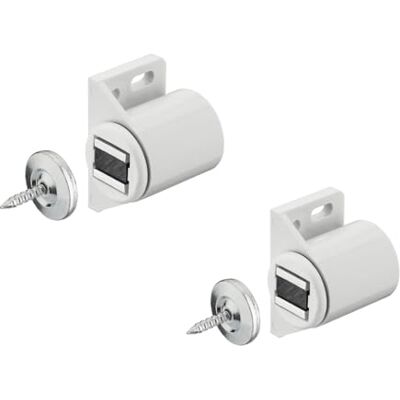Gedotec Fermeture magnétique d'armoire blanche avec contre-plaque Loqueteau magnétique porte à visser H2062 Aimant de porte Force d'adhérence 3,0 kg MADE IN GERMANY 2 pièces à visser - Publicité Gedotec Fermeture magnétique d'armoire blanche avec contre-plaque Loqueteau magnétique porte à visser H2062 Aimant de porte Force d'adhérence 3,0 kg MADE IN GERMANY 2 pièces à visser - Publicité