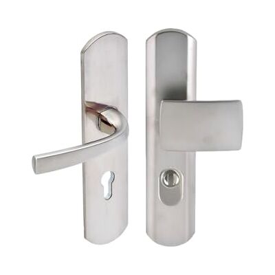 Poignée de porte VACHETTE AXI Chrome Velours - Type de porte - Publicité Poignée de porte VACHETTE AXI Chrome Velours - Type de porte - Publicité