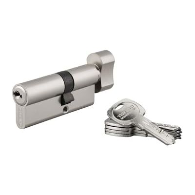 THIRARD Cylindre de serrure à bouton Trafic 6, 30 x 40 mm, nickel, 5 clés - Publicité THIRARD Cylindre de serrure à bouton Trafic 6, 30 x 40 mm, nickel, 5 clés - Publicité