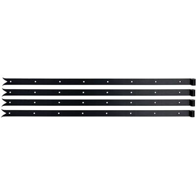 Alberts 862831 Penture en différents modèles en noir gond Ø 16 mm taille 1200 x 40 mm kit de 4 - Publicité Alberts 862831 Penture en différents modèles en noir gond Ø 16 mm taille 1200 x 40 mm kit de 4 - Publicité