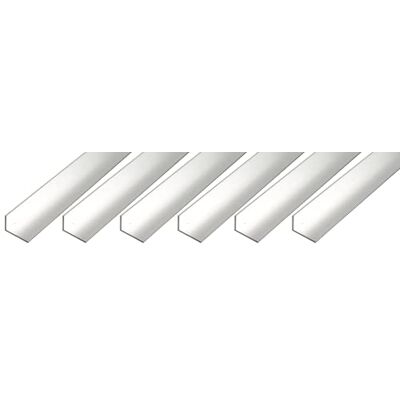Alberts GAH- 497545 470463 Lot de 6 profilés d'angle en aluminium naturel 1000 x 20 x 10 mm - Publicité Alberts GAH- 497545 470463 Lot de 6 profilés d'angle en aluminium naturel 1000 x 20 x 10 mm - Publicité
